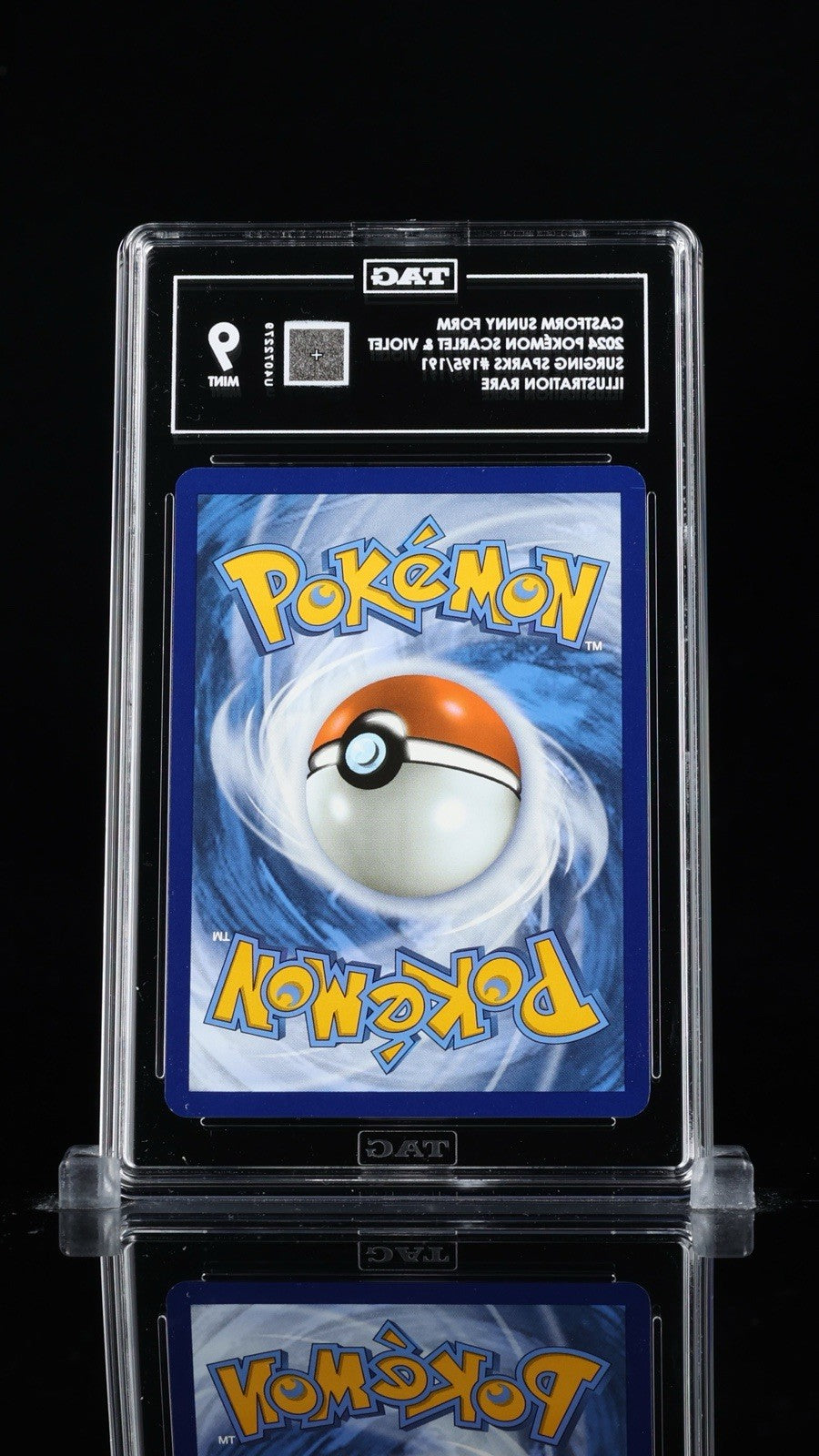 ‼️CASTFORM SUNNY FORM 2024 POKÉMON SURGING SPARKS #195~ TAG GRADE 9! FAST SHIP💨