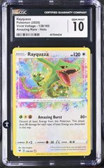 ‼️Rayquaza 138/185 Amazing Rare Holo Vivid Voltage GRADE 10! SHIPS SAME DAY!💨