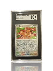 ‼️Pokemon Eevee 166/197: Obsidian Flames Reverse Holo GRADE 10! SHOOT OFFER!💨