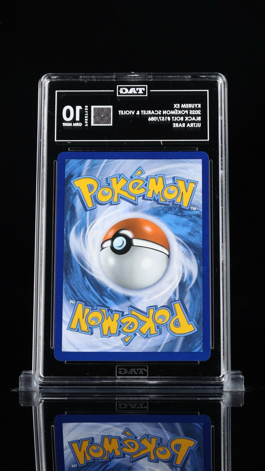 ‼️KYUREM EX 2025 POKÉMON SCARLET & VIOLET BLACK BOLT #157/086 TAG 10!💨