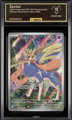 💎 Pokemon Zacian #100 Phantasmal Flames Holo MBA PRISTINE 10! SAME DAY SHIP💨