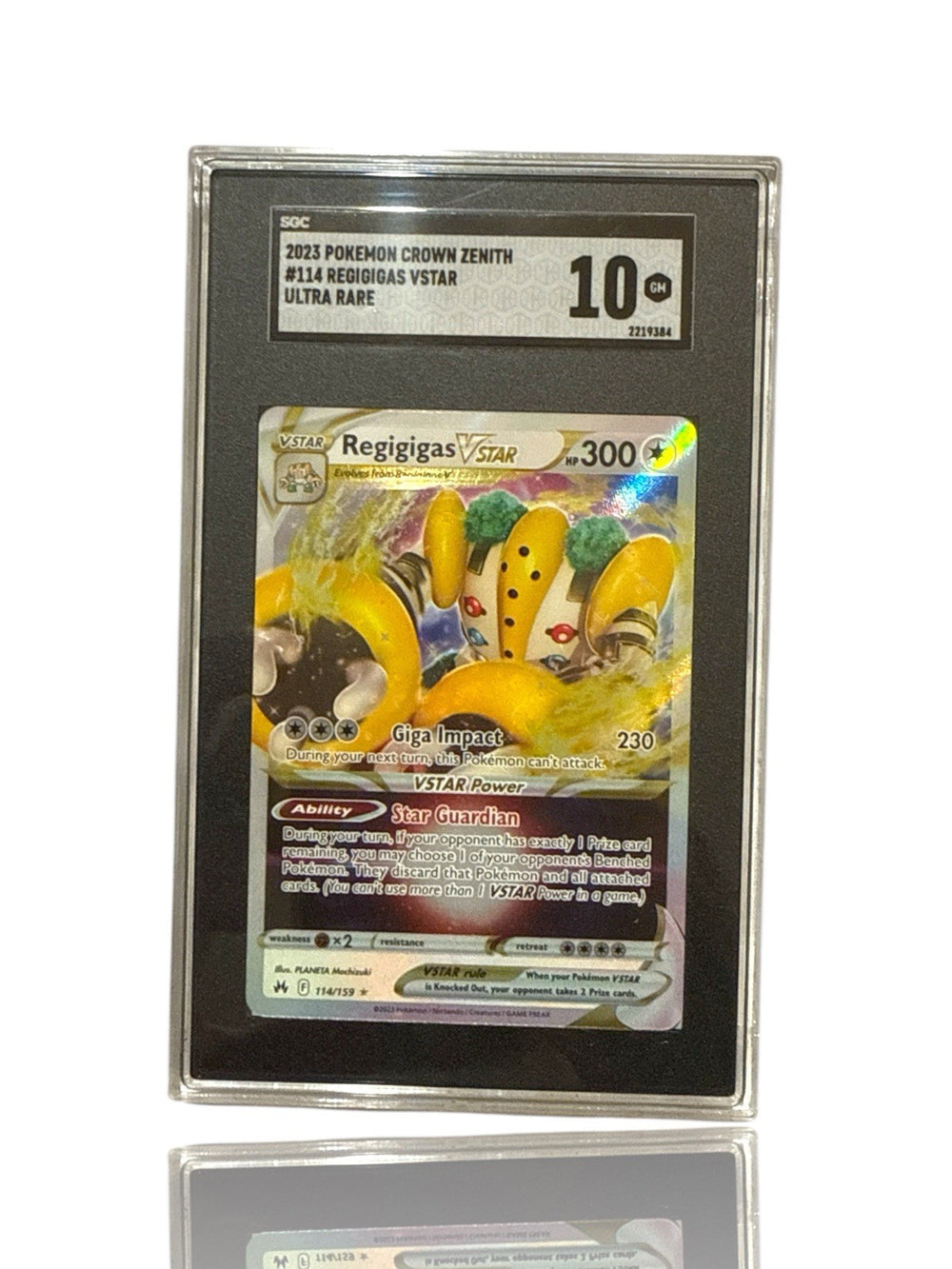 ‼️Pokemon Regigigas VSTAR 114/159 Crown Zenith Holo GRADE 10~SHOOT OFFER!💨