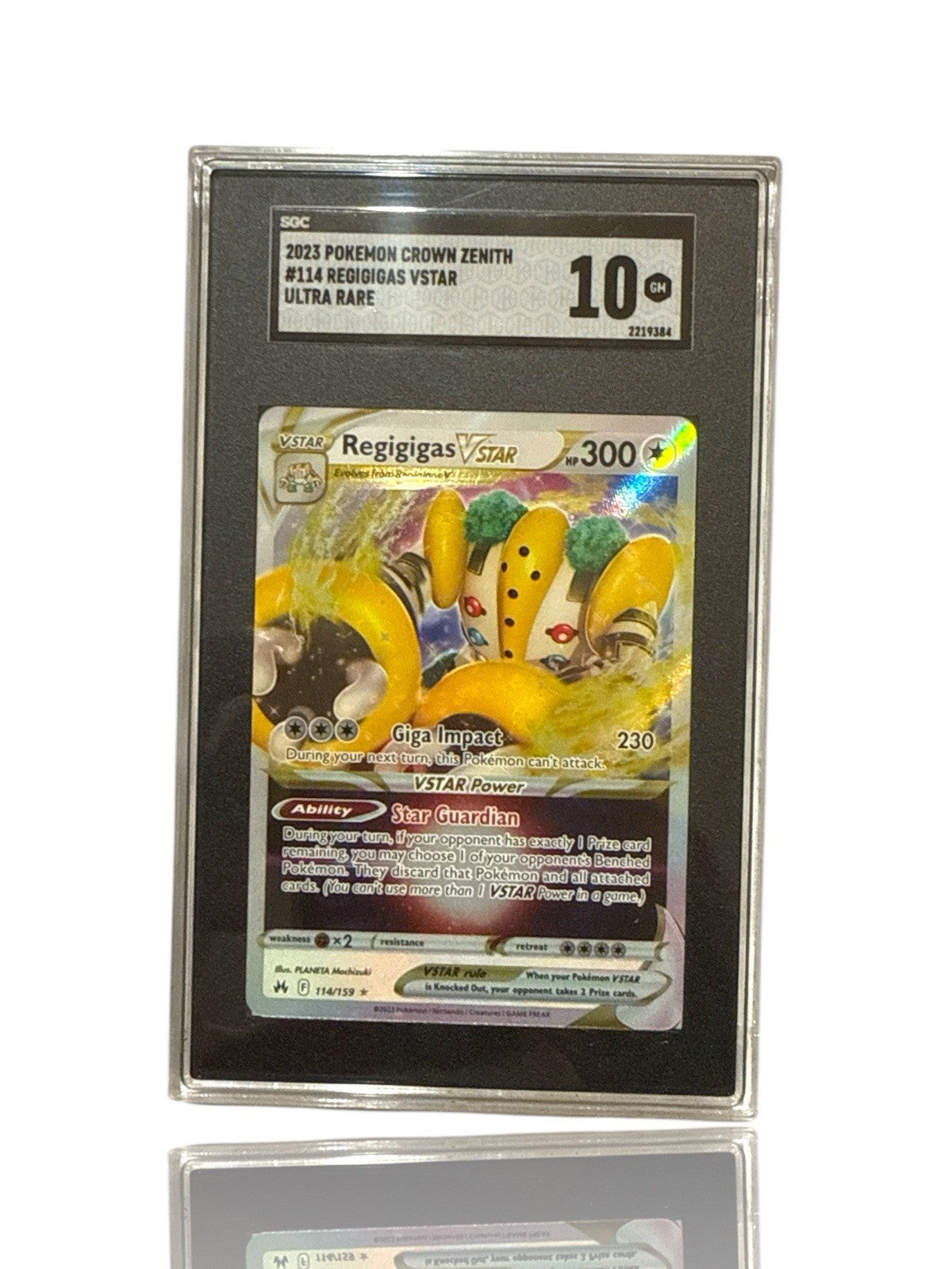 ‼️Pokemon Regigigas VSTAR 114/159 Crown Zenith Holo GRADE 10~SHOOT OFFER!💨