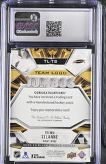 ‼️2022-23 Black Diamond - Team Logo Jumbo Manufactured Patches Teemu GRADE 9!💨