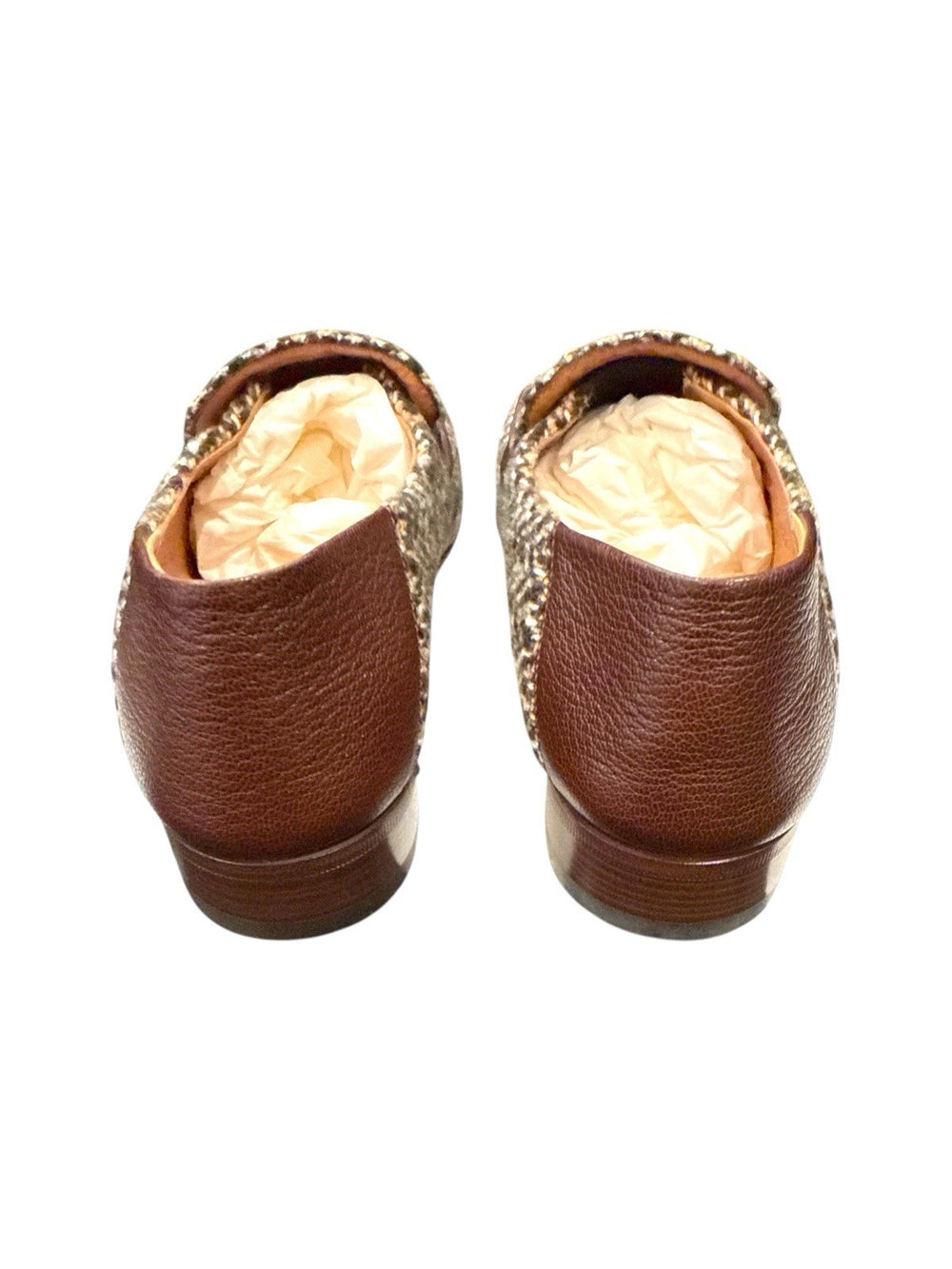 ‼️NEW IN BOX GUCCI Horsebit Herringbone Tweed & Leather Loafers GUCCI SIZE 6.5!