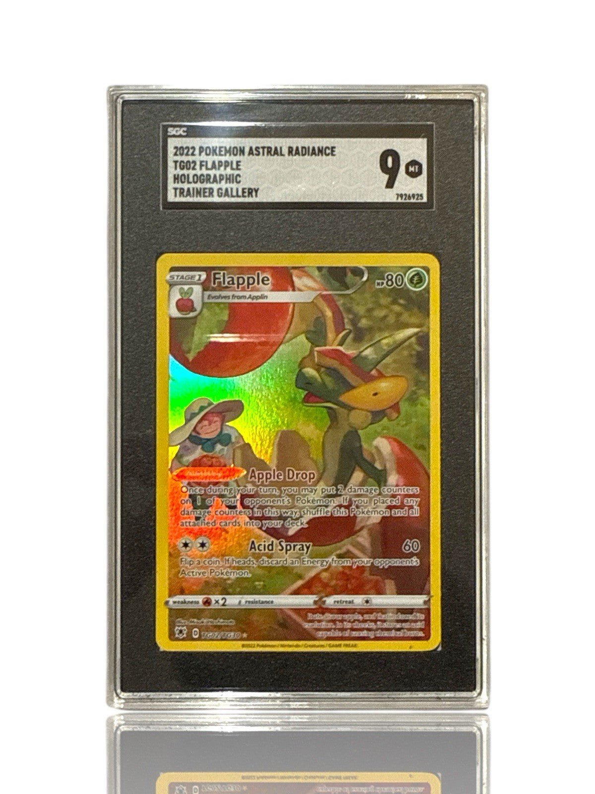 ‼️Pokemon Flapple TG02/TG30: Astral Radiance Trainer Gallery Holo GRADE 9!💨