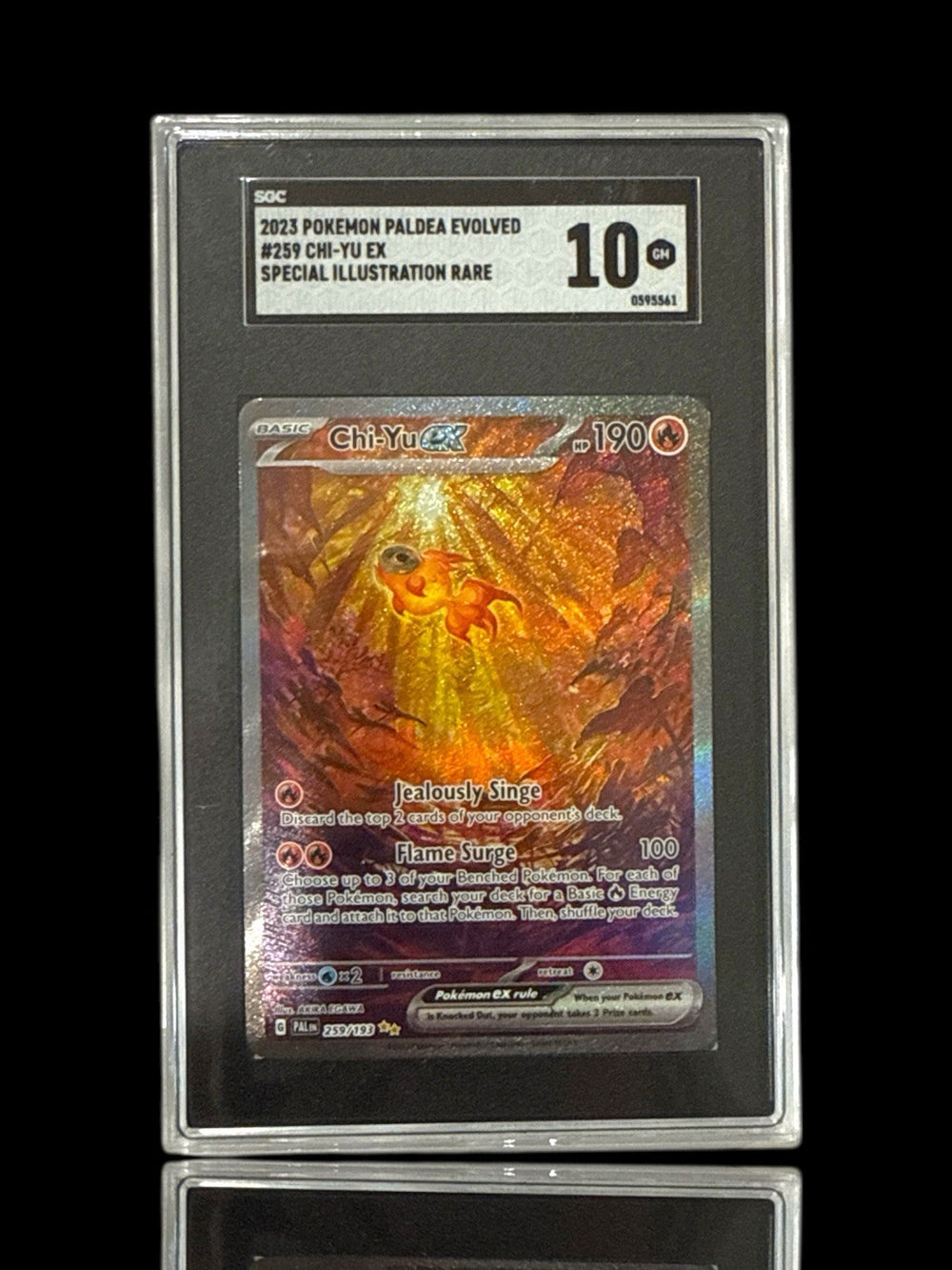 🐡 Chi-Yu ex 259/193: Paldea Evolved SIR GRADE 10! FAST SHIP~SHOOT OFFER!💨