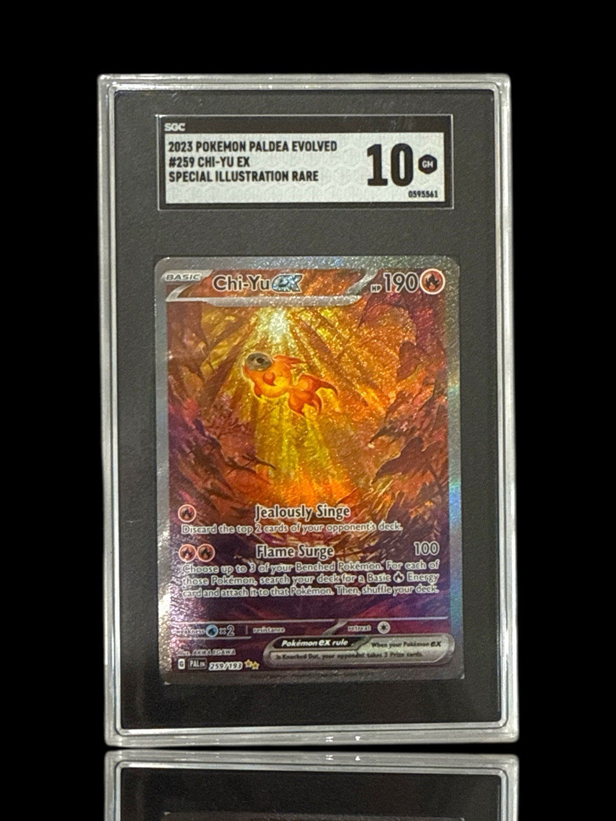 🐡 Chi-Yu ex 259/193: Paldea Evolved SIR GRADE 10! FAST SHIP~SHOOT OFFER!💨