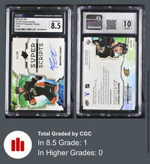‼️2022-23 SPx - Rookie Superscripts Brayden Tracey #SSR-BT Gold /49 GRADE 8.5💨