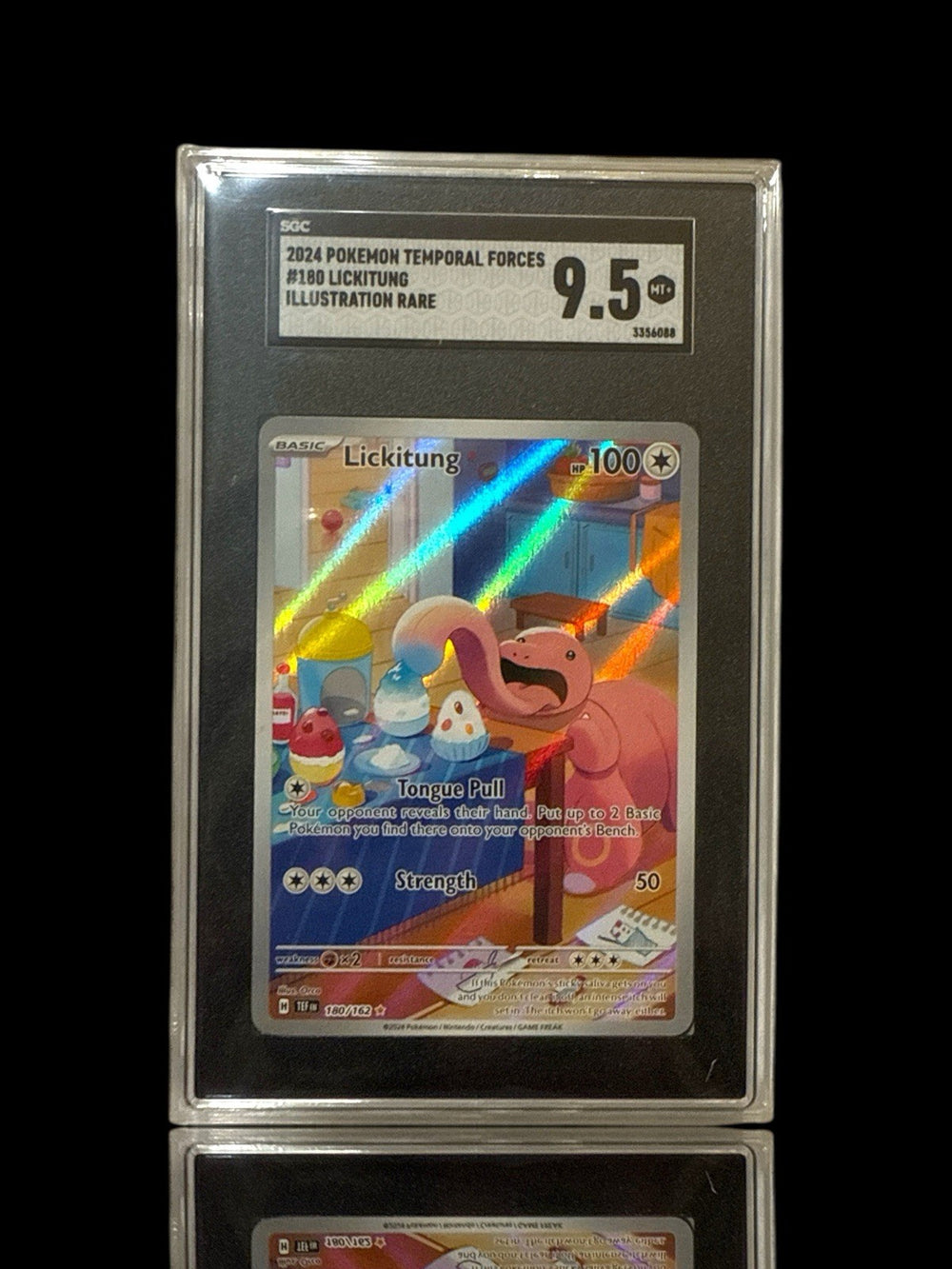 👅 Lickitung 180/162 SV05: Temporal Forces Holo~GRADE 9.5! SHIPS SAME DAY FAST💨
