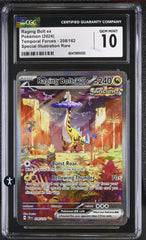 ⚡️Raging Bolt ex 208/162 SV05: Temporal Forces Holo GRADE 10! SHIPS SAME DAY!💨