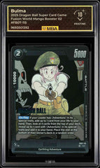 ⚠️Bulma 2025 DBS~Fusion World Manga 02 #FB07-115~MBA BLACK LABEL PRISTINE 10💨