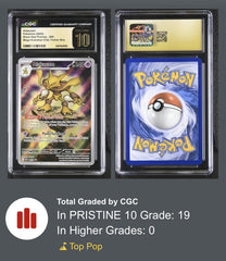 ‼️Alakazam #009 Mega Evolution Promo Holo GRADE 10 PRISTINE GOLD LABEL TOP POP💨