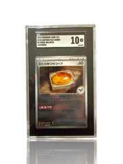 ‼️Pokemon Antique Old Amber PokeBall 156/165: Pokemon Card 151 Holo GRADE 10!💨