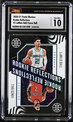 ‼️2020-21 Panini Illusions Rookie Reflections LaMelo Ball Lonzo Ball #2 CSG 10💨