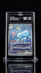 ‼️JELLICENT EX 2025 POKÉMON SCARLET & VIOLET WHITE FLARE #168/086 TAG GRADE 10💨