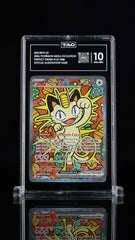 🧡 Meowth ex 121/088 Perfect Order SIR Holo TAG GRADE 10! SAME DAY SHIP💨