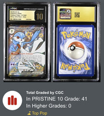 ⚠️ Gardevoir ex #217 Pokemon Paldean Fates~PRISTINE 10 GOLD LABEL TOP POP 41!💨