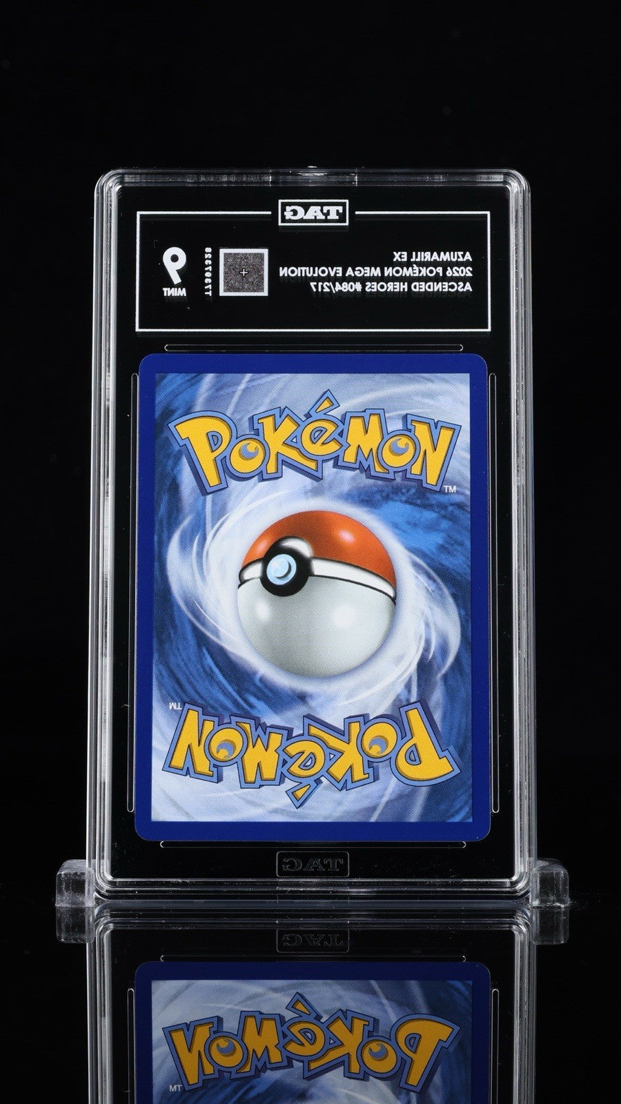 ⚠️ Azumarill ex #084 Pokemon Ascended Heroes Holo~TAG 9~FAST SHIP SHOOT OFFER💨
