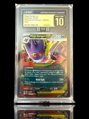 😈 Mega Gengar ex #056 Phantasmal Flames GRADE 10 BLACK DIAMOND FLAWLESS MBA 💎