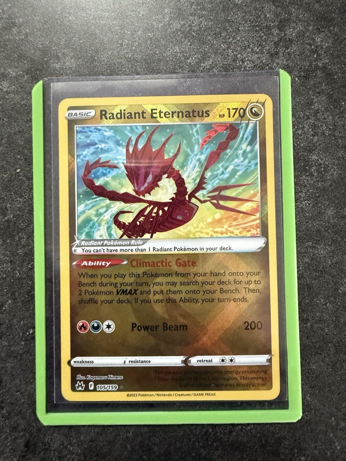 Radiant Eternatus 105/159 Crown Zenith Holo
