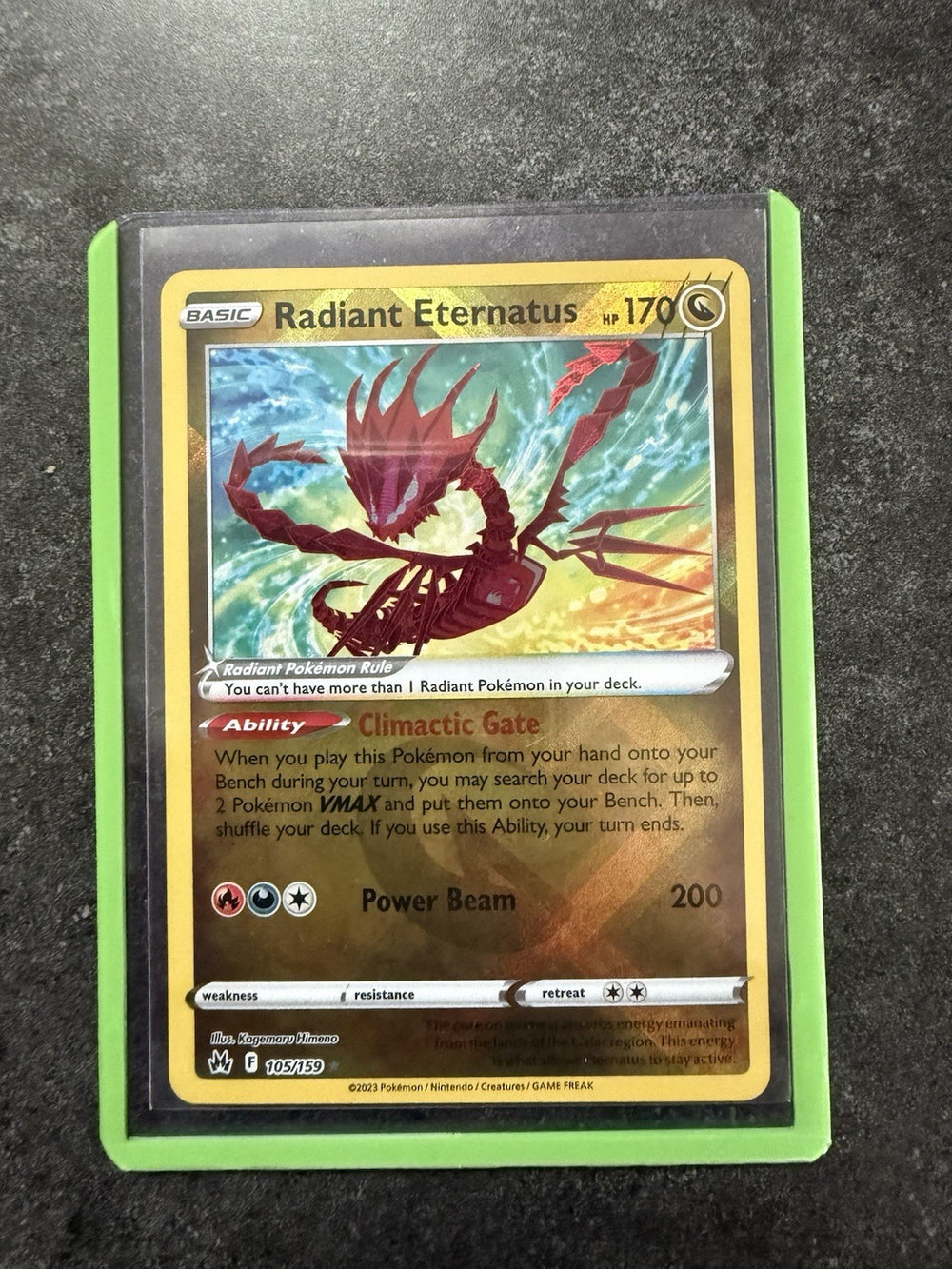 Radiant Eternatus 105/159 Crown Zenith Holo