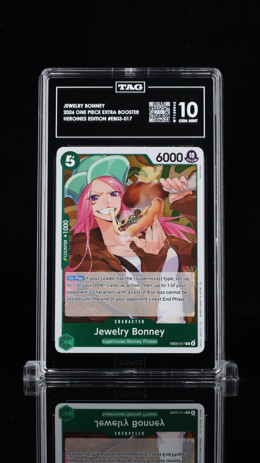 🔥 Jewelry Bonney EB03-017 One Piece Heroines Edition TAG GRADE 10~RANK #1