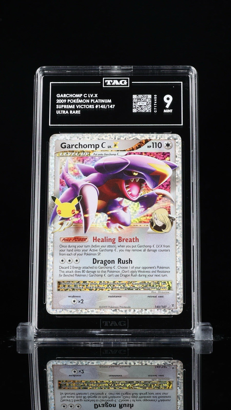 ‼️2009 Pokemon #145 Garchomp C Lv.X Supreme Victors TAG GRADE 9! SHIPS FAST💨