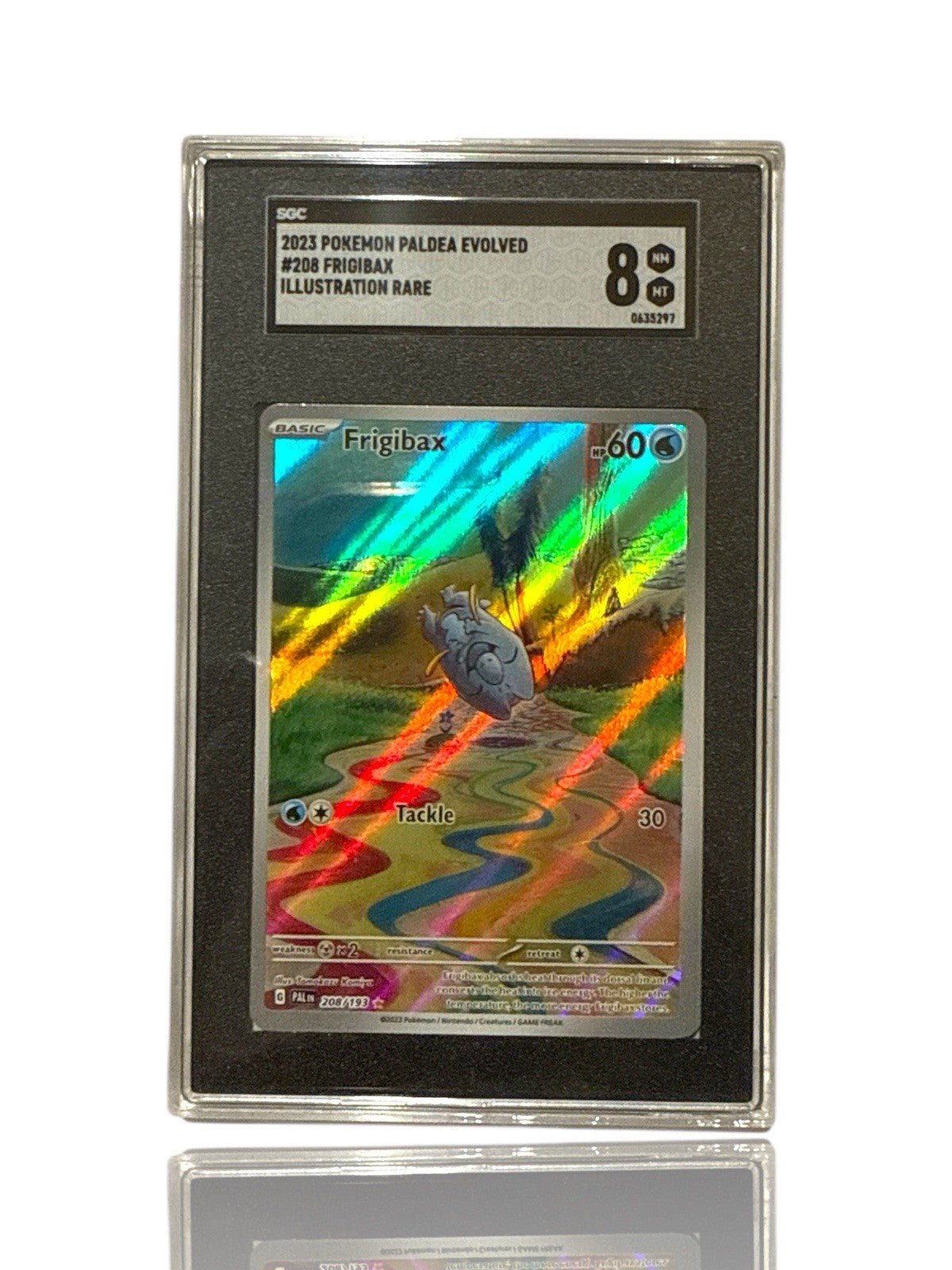 ‼️Pokemon Frigibax 208/193: Paldea Evolved Holo GRADE 8! FAST SHIP~SHOOT OFFER💨