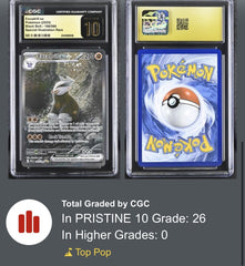‼️Excadrill ex Pokemon 168 Black Bolt~GRADE 10 PRISTINE GOLD LABEL LOW TOP POP💨