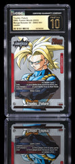 🔥Trunks Future SB02-001 DBS Manga Booster 02 PRISTINE 10 GOLD LABEL TOP POP 11