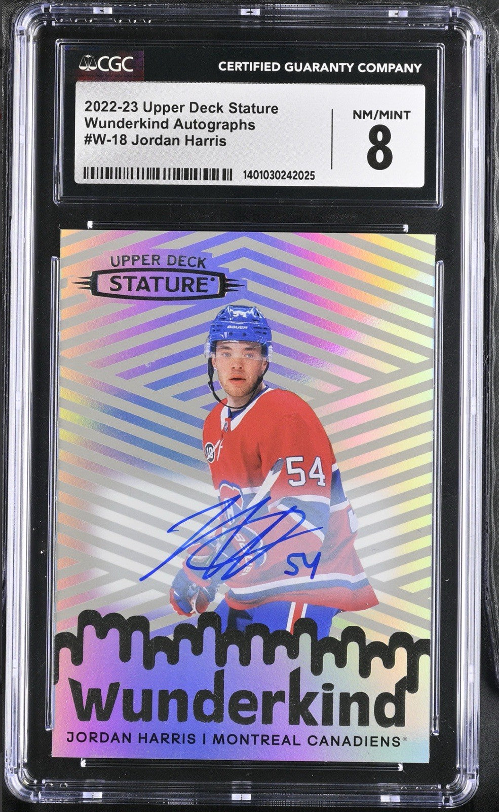 ‼️2022-23 Upper Deck Stature - Wunderkind Jordan Harris #W-18 AUTO 10~POP 1💨