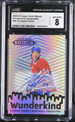 ‼️2022-23 Upper Deck Stature - Wunderkind Jordan Harris #W-18 AUTO 10~POP 1💨