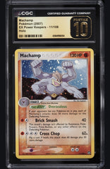 ⚠️ Machamp 11/108 EX Power Keepers Holo~ PRISTINE 10 GOLD LABEL TOP POP!💨