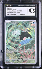‼️Clamperl 195/182 Sv10: Destined Rivals Holo GRADE 9.5! SHIPS SAME DAY!💨