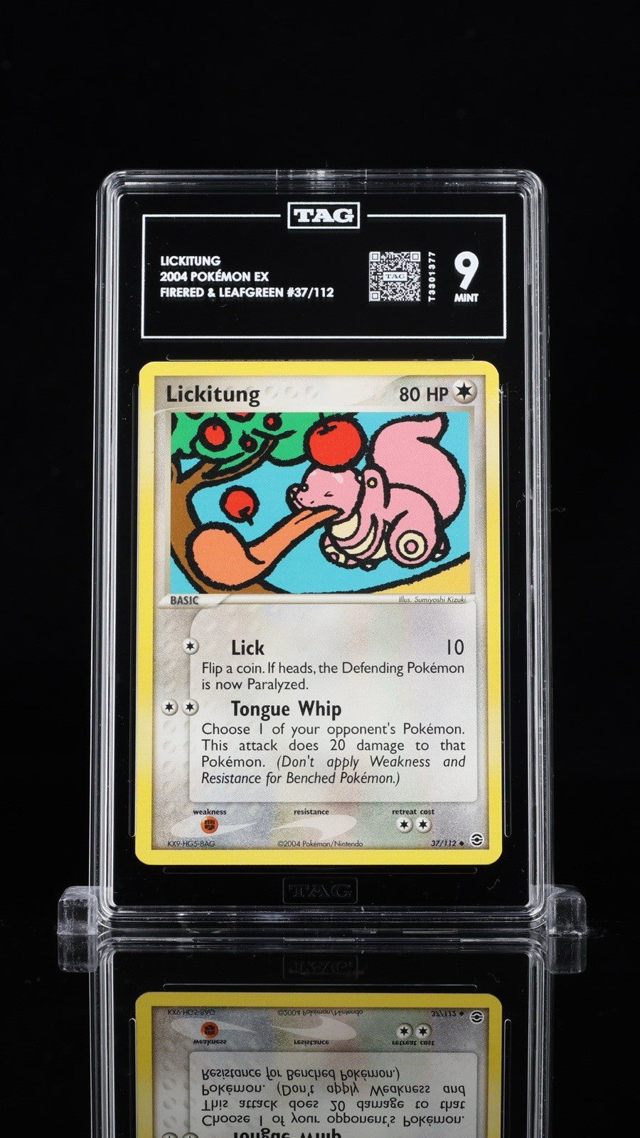 👅 Lickitung 37/112 Pokemon FireRed & LeafGreen~ TAG GRADE 9~ SHOOT OFFER!💨