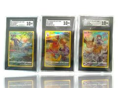‼️2022 POKEMON BRILLIANT STARS EEVEE TRIO (3) TRAINER GALLERY GRADE 10 CARDS!💨