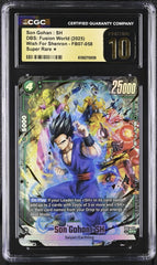 💎 DBS Fusion World Son Gohan SR Wish For Shenron GRADE 10 PRISTINE GOLD LABEL💨