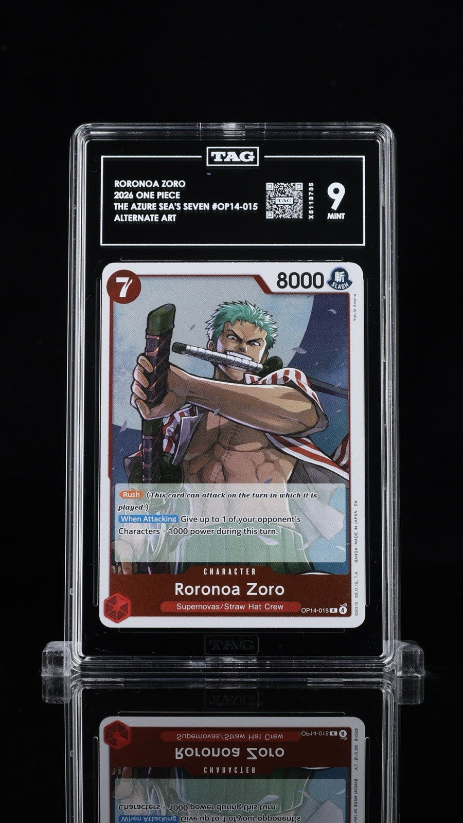 ⚠️ 2026 ONE PIECE OP14-EB04 AZURE SEA'S SEVEN RORONOA ZORO~TAG 9~SHOOT OFFER💨