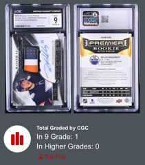‼️Dylan Holloway Auto Patch Horizontal ROOKIE GRADE 9 AUTO 10~POP 1~SHOOT OFFER
