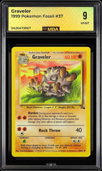 ⚠️ Graveler 37/62 Pokemon Fossil Regular~MBA GRADE 9~ FAST SHIP SHOOT OFFER!💨