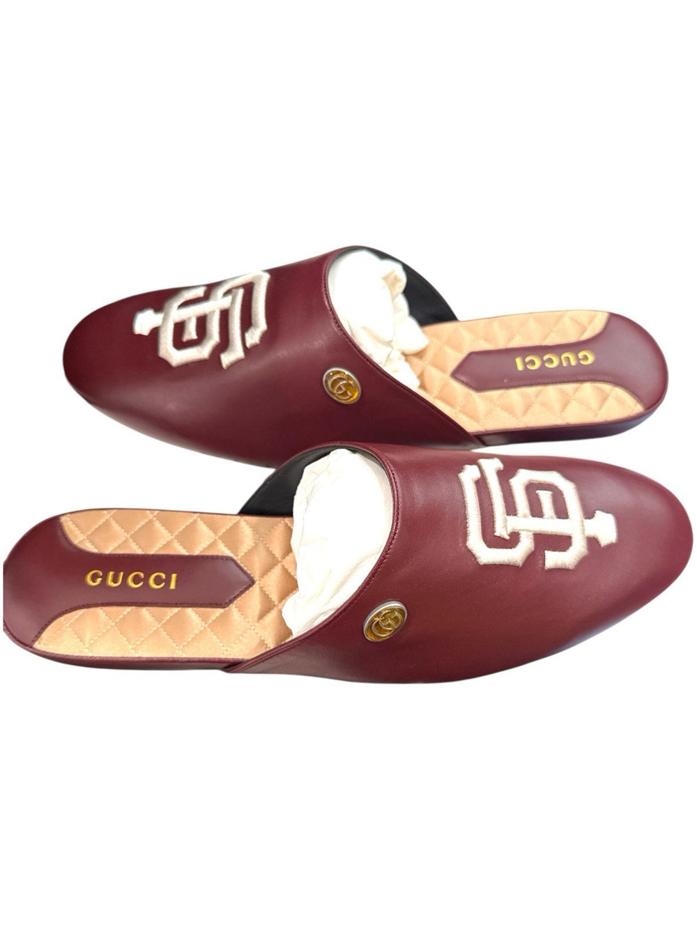 ‼️Gucci x SF Giants Leather Loafers Burgundy GUCCI SIZE 12~NEW $950! FAST SHIP💨