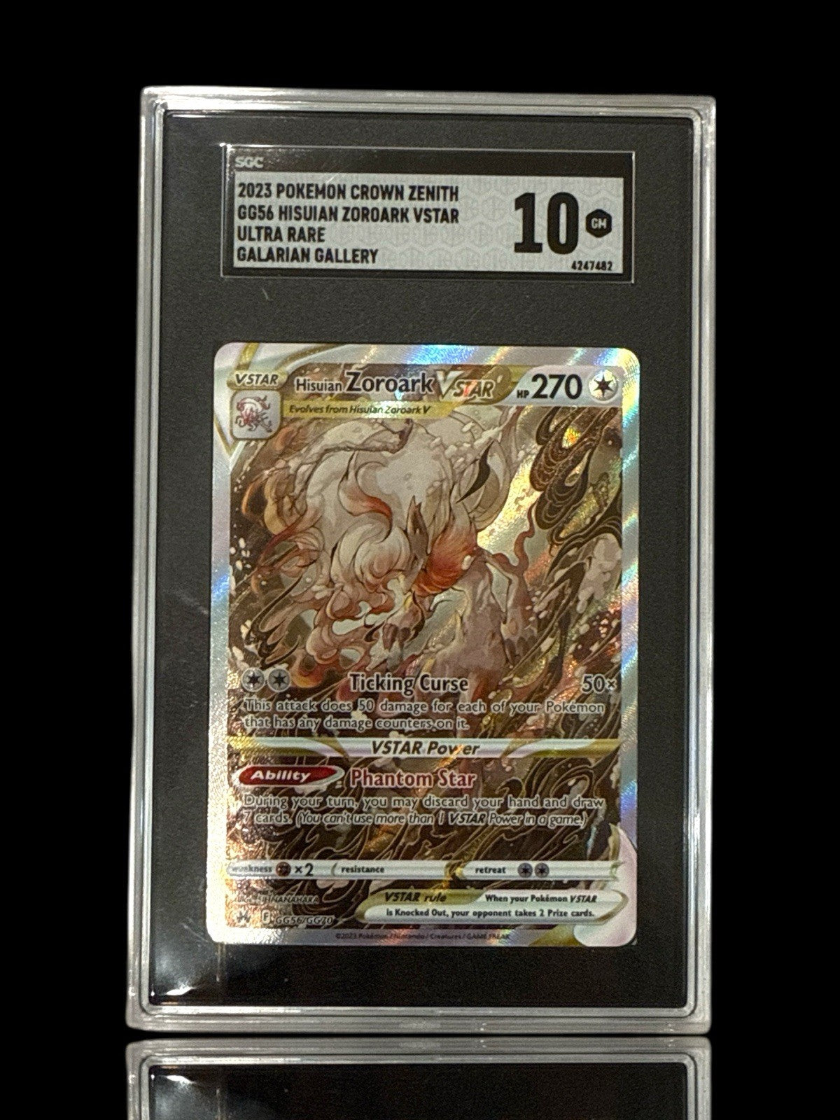 ‼️Hisuian Zoroark VSTAR GG56 Crown Zenith~Galarian Gallery GRADE 10! SHOOT OFFER