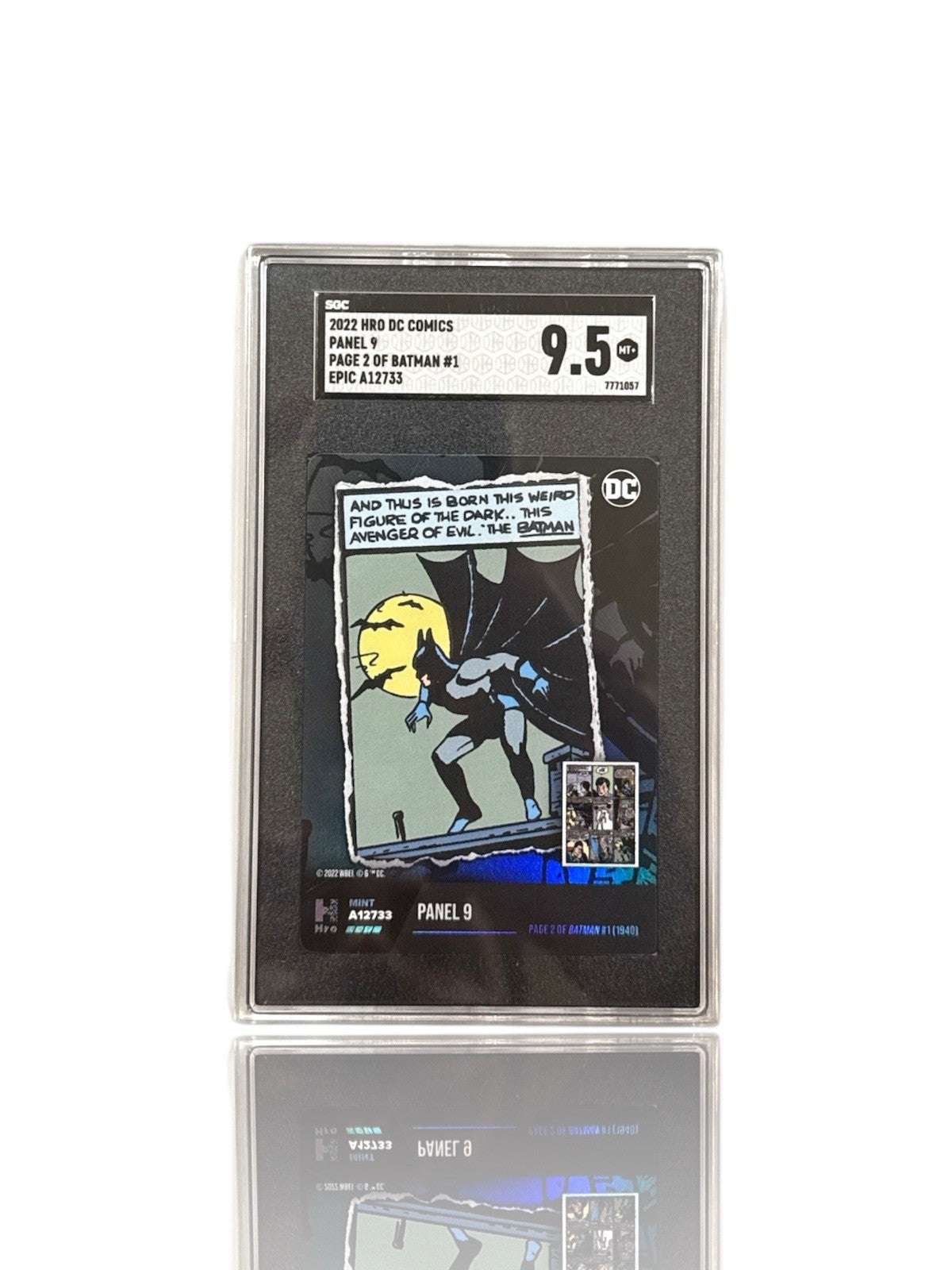 ‼️DC COMICS PANEL 9 PAGE 2 OF BATMAN #1 CARD GRADE 9.5! FAST SHIP~SHOOT OFFER💨