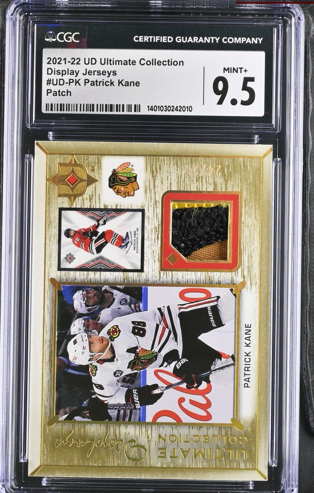 ‼️2021-22 Ultimate Collection Display Jerseys #UD-PK Patrick Kane Patch 24/25💨