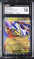 💎 Mega Latias ex 100/132 Mega Evolution Holo GRADE 10! FAST SHIP SHOOT OFFER💨