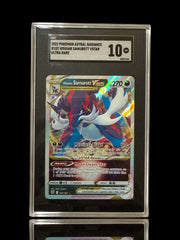 ‼️Hisuian Samurott VSTAR #102~Astral Radiance Holo~GRADE 10! SHIPS SAME DAY!💨