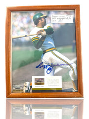 ⚠️Framed Reggie Jackson Oakland Athletics Auto Photo 8x10 Forensic DNA COA💨