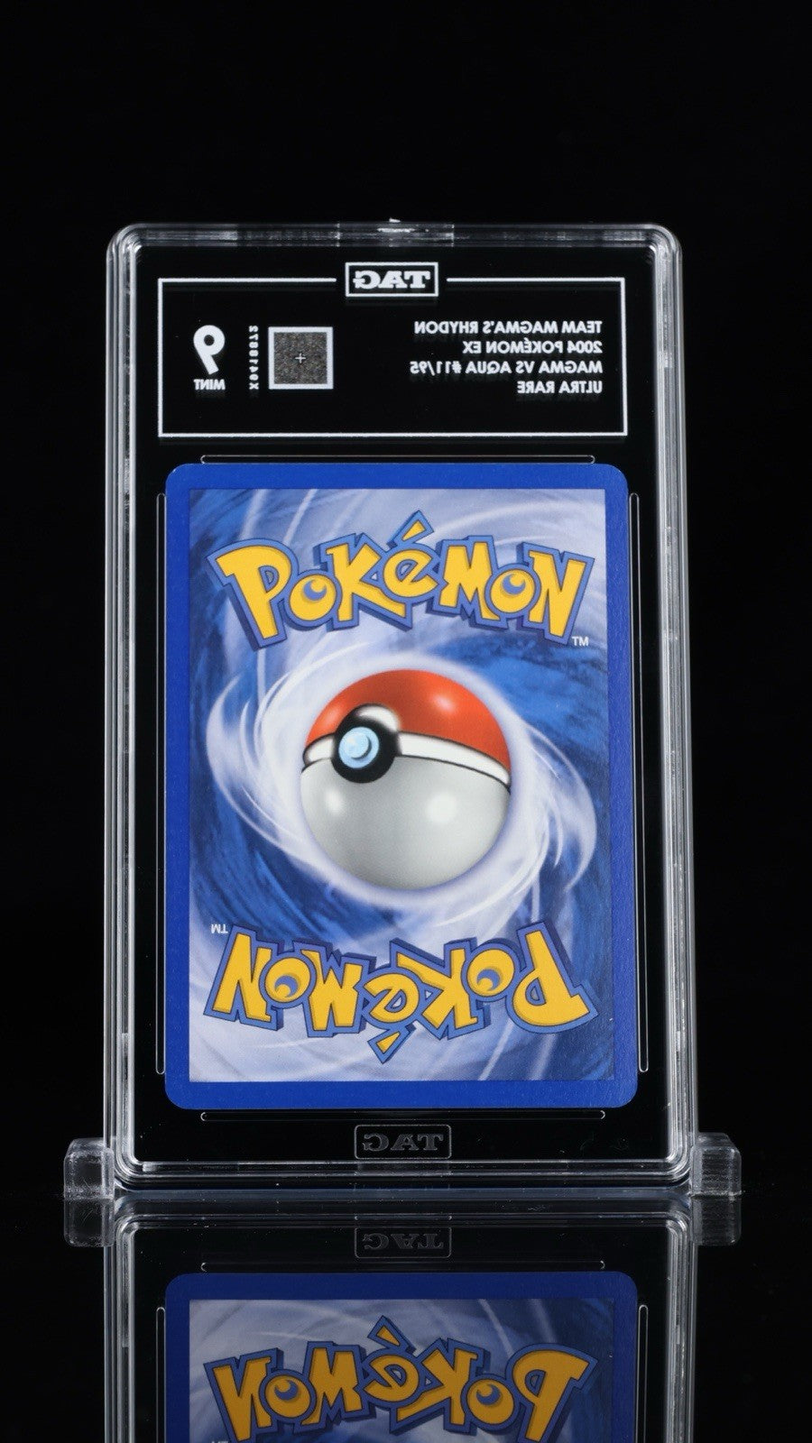 ‼️TEAM MAGMA'S RHYDON 2004 POKÉMON EX MAGMA VS AQUA #11 ULTRA RARE~TAG GRADE 9💨