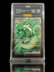 💎 Serperior ex Pokemon 156/086 Black Bolt TAG 10 GOLD DIAMOND MBA™️ PRISTINE!